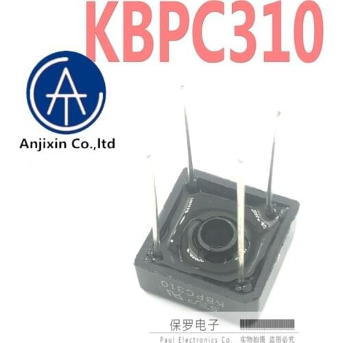10pcs 100% orginal new rectifier bridge stack KBPC310/606/610/1010/1510/2510/3510/5010 square bridge new real stock