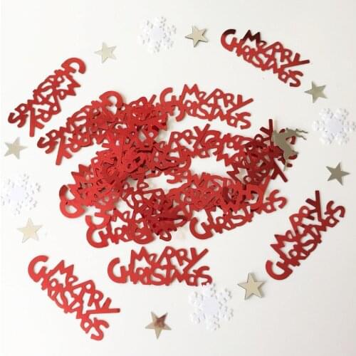 150g Merry Christmas Confetti Xmas Decorations Festive Table Sprinkles Scatters Partyware Filling Wedding Party Christmas Trees