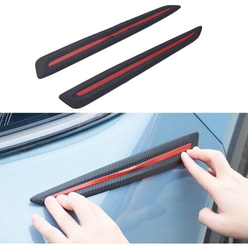 2pcs TPE Anti-rub Bumper Strip for Car Body Corner Door Scratch Proof Trim Protector Guard Anti Crash Self Adhesive