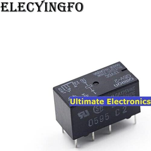 5pcs G5V-2-5VDC G5V-2-12VDC G5V-2-24VDC DC 5V 12V 24V relay