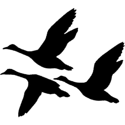 58cm x 46.4cm 2 x Ducks Flying Hunting Waterfowl Bird (one For Each Side) Car Sticker For Truck Door Side Vinyl Decal 13 Colors