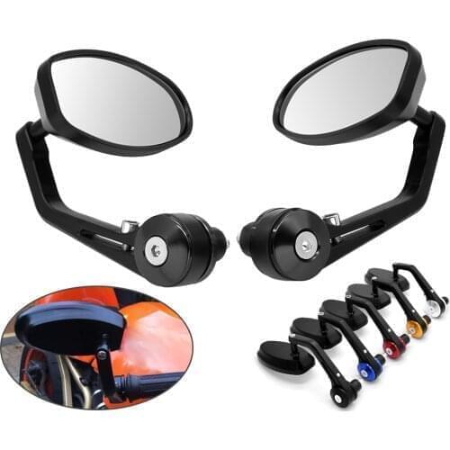 7/8" Motorcycl Side Mirrors Handle Bar End CNC Aluminum Rearview Mirror For Aprilia RSV MILLE RSV4 TUONO Benelli tnt600 tnt300
