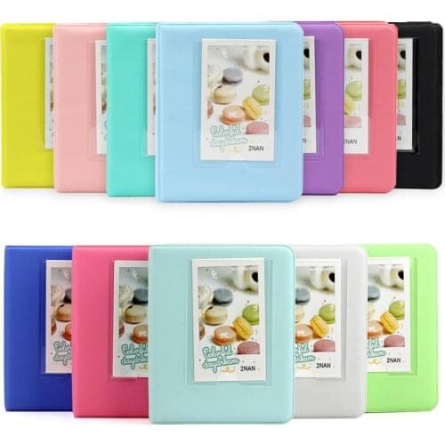 64 Pockets Candy Color 3 Inch Photo Book Album Fujifilm Instax Mini Films Instant Mini 9 8 7s 90 70 Credit Name Card Case Holder