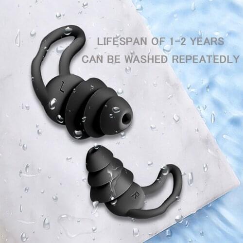 Ear Plugs Anti Noise Reduction Plug For Sleep Tapones Oido Ruido Para Dormir Oordopjes Sleeping Silicone Soft Waterproof Earplug