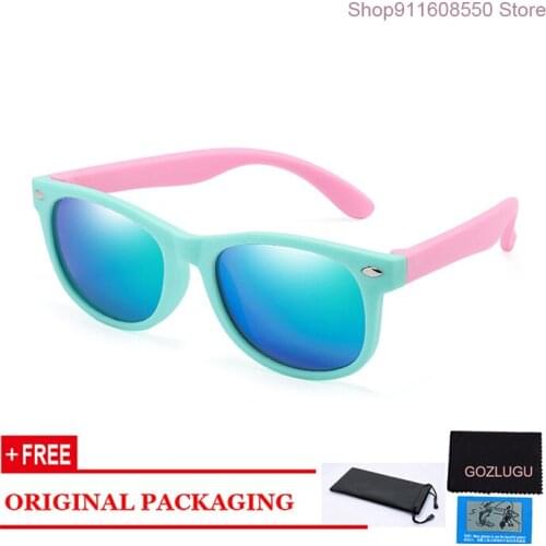 Childrens sunglasses childrens polarized glasses glasses girls boys silicone childrens baby glasses glasses GOZLUGU