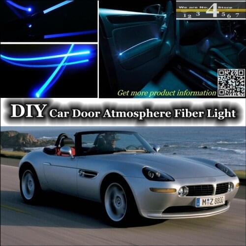For BMW Z8 E52 interior Ambient Light Tuning Atmosphere Fiber Optic Band Lights Inside Door Panel illumination (Not EL light)