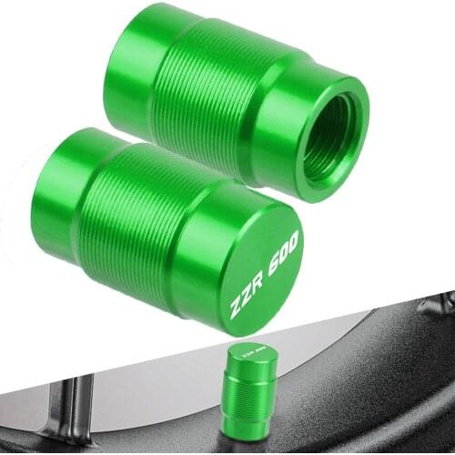 For Kawasaki ZZR600 ZZR 600 1990-2004 1991 1992 1993 1994 Motorcycle Accessories Wheel Tire Valve caps Aluminum Airtight Covers