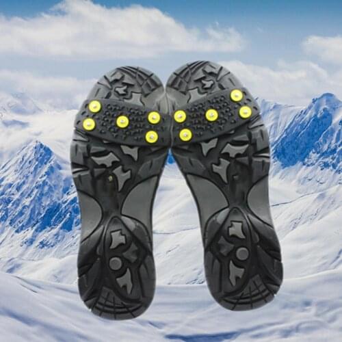 2Pcs Non-slip Crampons Silicone Shoes Cover Outdoor Camping Mountaineering Tool Crampons Winter Climbing Anti Slip Shoes Cover