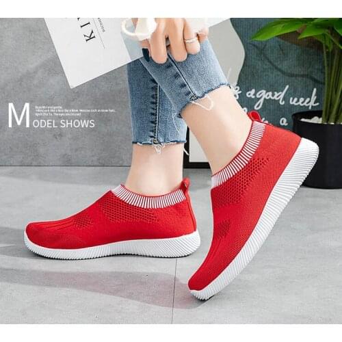 Sneakers Women Mesh Solid Non-Slip Lace-Up Shoes Sneakers Casual Shoes women