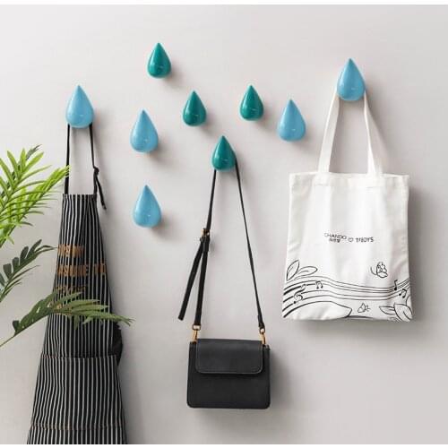 Water Drop Wall Door Coat Hook Clothing Store Fitting Room Clothes Hook Water Drop Hook Simple Decoration Hook