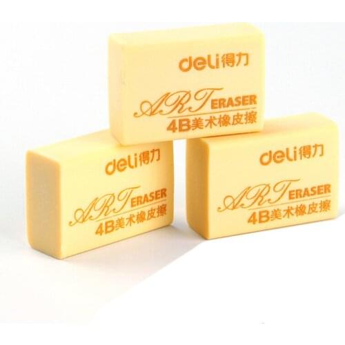 Deli Soft Eraser Student Writing Painting Rubber 4B Art Drawing Sketch Eraser Pupil Writing Correction Eraser Gomas De Borrar