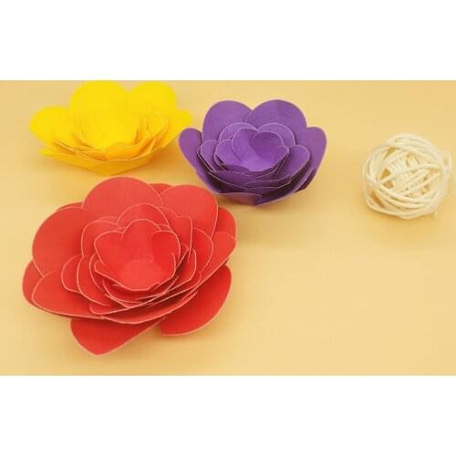 Brand new 3 in 1 flower metal cutting mold photo album cardboard DIY gift card decoration embossing crafts