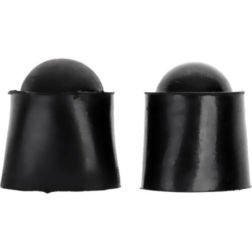 New High Quality 2Pcs Silicone Protective Cover Case for Billiards Snooker/Pool Cue Bottom Protection Billiard Accessories Black