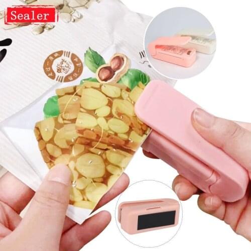 1PC Mini Package Sealer Portable Sealing Machine Sealer Impulse Plastic Poly Bag Not Battery Home Package Resealer Heat Sealer