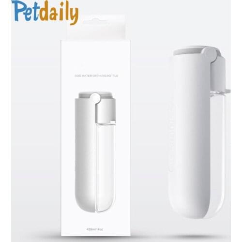 Portable Dog Water Bottle ,420ML Large Capacity Dog Drinking Bottle For Pets Outdoor Walking, Hiking,Travel,Food Grade Plastic