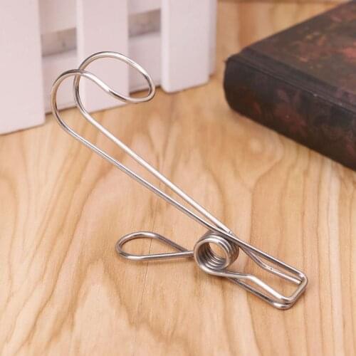 Portable Laundry Hook Stainless Steel Hanging Clothes Pins Boot Shoes Hanger Holder Clips C6UE