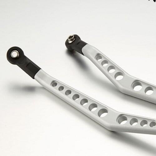 TFL 1/10 RC Car accessories AXIAL Wraith Rock Crawler Silvery Upper Linkage Rod Upgraded TH01909-SMT6
