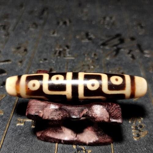 Tibet Feng Shui 12 Eyes Totem DZI Beads 14*67mm Agate Beads Men&women`s Amulet Necklace High-end Jewelry DIY