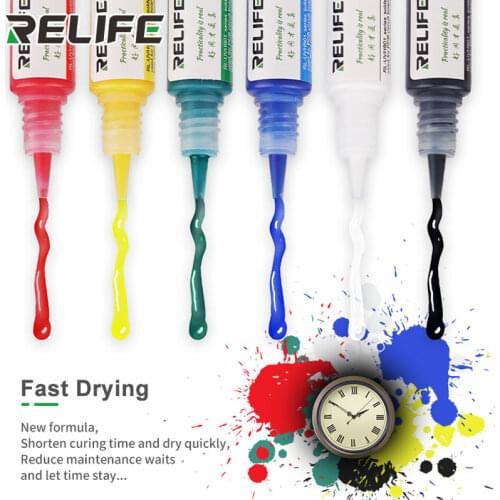 Relife 10CC Electronic Circuit Board Protection PCB UV Curable Solder Mask Repairing Paint Green Soldering Paste Flux Cream