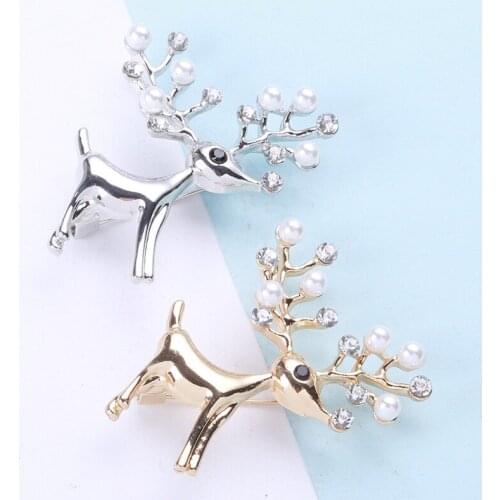Brooch suit temperament simple pin Japan and South Korea fixed clothes button pin imitation pearl banquet Brooch woman