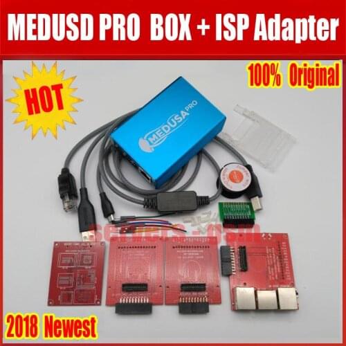100% ORIGINAL Medusa PRO Box Medusa Box + ISP 3 in adapter+ JTAG Clip eMMC with Optimus cable