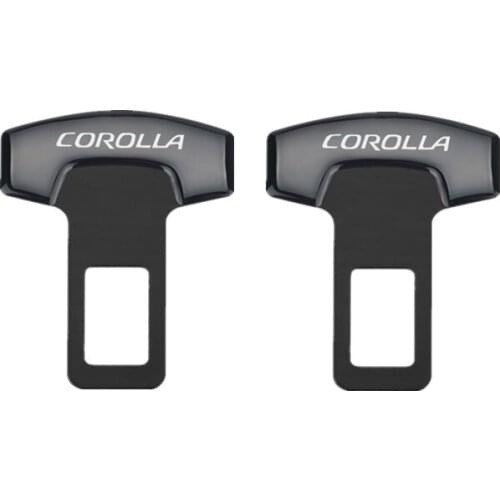 For Toyota Corolla accessories car styling Safety Belt Buckles Real Trucks Car Seat Safty Belt Alarm Canceler Stopper 2PCS