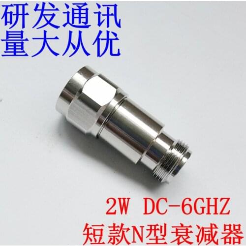 2W N Type Microwave RF Coaxial Fixed AttenuatorDC-6G 1-20dB