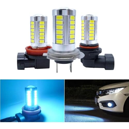 2x H8 H11 H7 9005 9006 HB3 HB4 LED Replacement Bulbs For Car Fog Lights Daytime Running Lights For VW Toyota Nissan Renault Lada