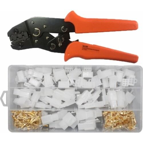 40sets XH2.8 2/3/4/6pin Mix plug connector Terminal Kit Male Female socket plug with crimping plieers