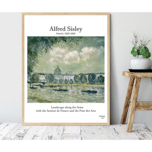 Alfred Sisley Classic Painting Vintage Wall Art Prints Renaissance Art Poster Gallery Wall Picture Living Room Home Decor