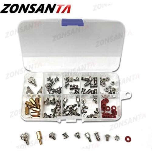 ZONSANTA 114Pcs Computer Screws Accessories DIY Motherboard Mounting Hardware Fan Screws Hard Disk Computer with Case video card
