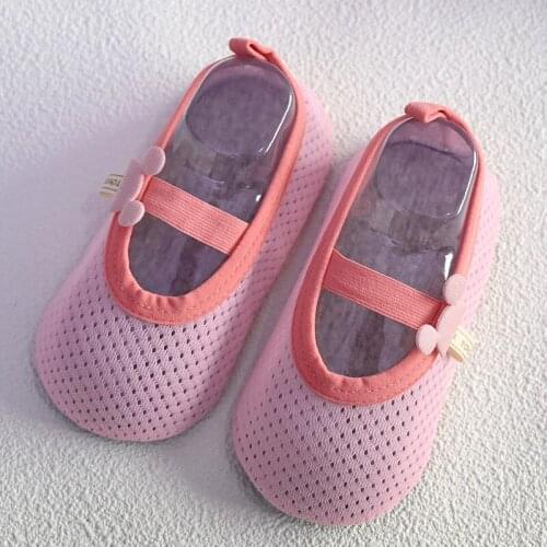 New Baby Shoes Toddler Girls Leather Shoes Soft Sole Crib Shoes Summer Thin Section Non-slip First Walkers