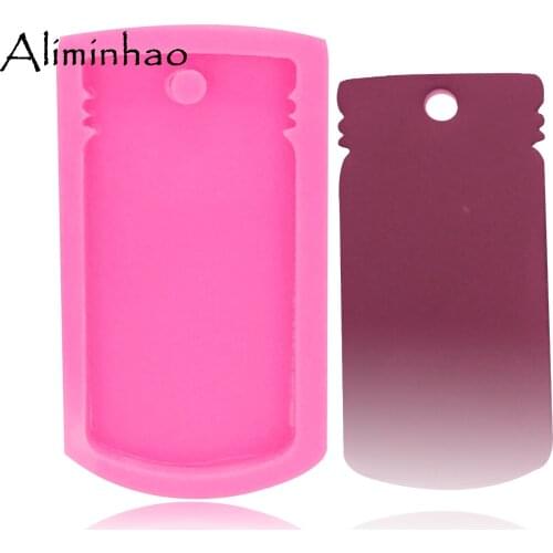 DY0052 DIY silicone shiny mason jar mold for Keychains pendant decoration moulds for polymer clay Molds epoxy Resin mold