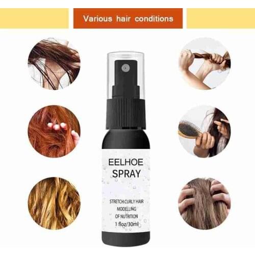 30ml Hair Care Essence Spray Hair Curling Essence Curl Enhancer Styling Defining Spraying Mist