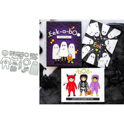 Halloween Dress up Metal Cutting Dies for Scrapbooking Handmade Tools Mold Cut Stencil New 2021 DIY Card Make Mould Model Craft