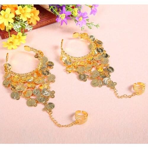 Hot Selling Women Cheap Belly Dancing Hand Chains Belly Dance Bracelet Accessories