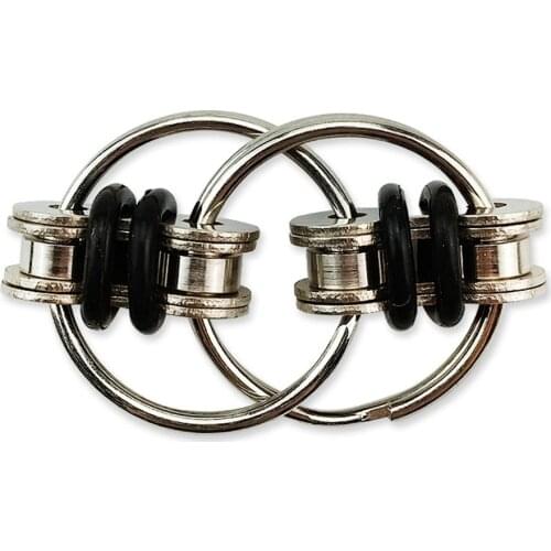 Fidget Toy Flippy Chain Stress Anxiety Relief Chain Stress Relief Toys Fidget Spinner Key Ring For Adults And Teens