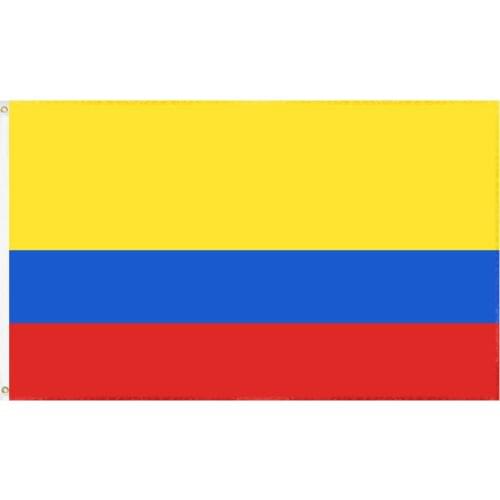 JiaHao Wholesale 100% Polyester Double Stitched Stock 3x5ft Colombia Flag