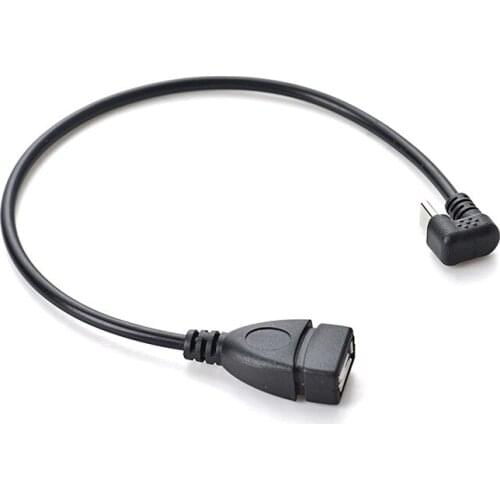 Short USB Type c OTG 180 Degree USB C Male to USB A Female Extension Cable Cord for Phone Tablet