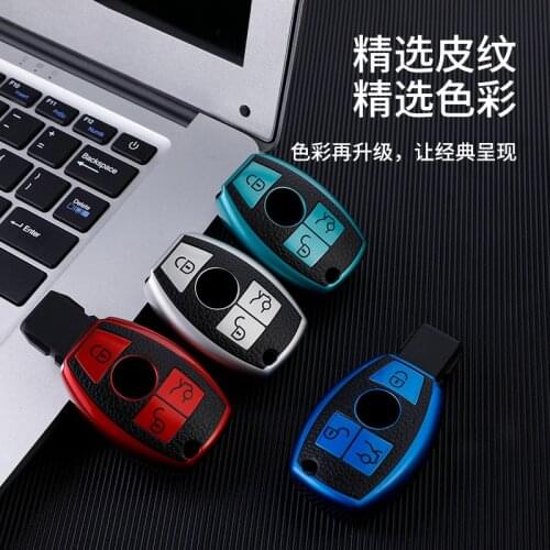 Leather Tpu Car Key Fob Protective Cover Case For Mercedes Benz And Cg M R S Class W204 W212 W176 Glc Cla Gla Amg Car Accessorie