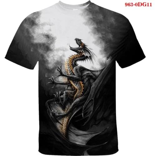 Dragon Summer tshirts Anime 3D T shirt Boy Girl Kids Fashion Streetwear baby Children Printed T-shirts Cool Tops Tee