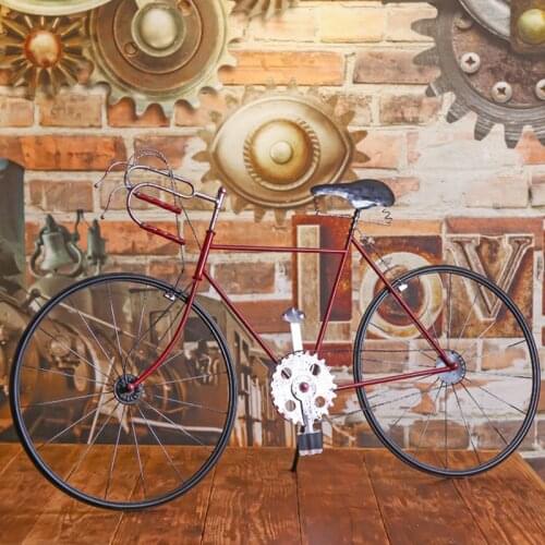 Wall hangings creative jewelry new Chinese industrial wind wrought iron bicycle retro home wall hangings