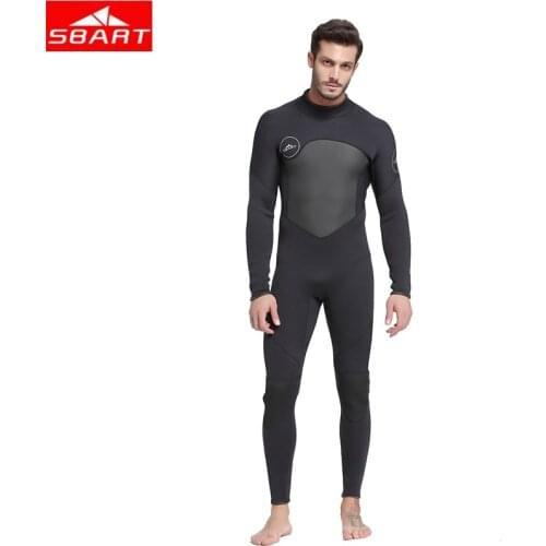 SBART 1.5MM 3MM Neoprene Wetsuit Long Sleeve Winter Warm Spearfishing Diving Suit Trifonction Triathlon Wetsuit Men Surfing Suit