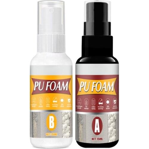 Polyurethane Foaming Agent Caulking Joint and Hole Filling Waterproof Sealing PU Foam Agent A and B Set JA55