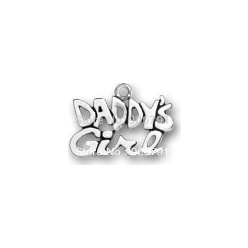 Antique Silver Series Daddys Girl DIY Letter Charms ( 185118 )