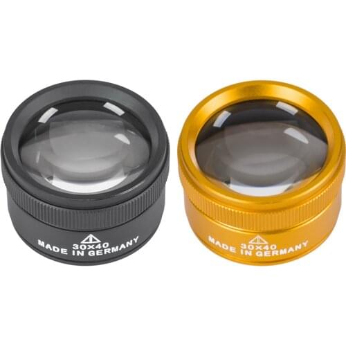 Portable Lightweight 30x40 HD Magnifying Glass K9 Optical Lens Jewelry Appraisal Monocle Magnifier Loupe for Coin Watch Repair