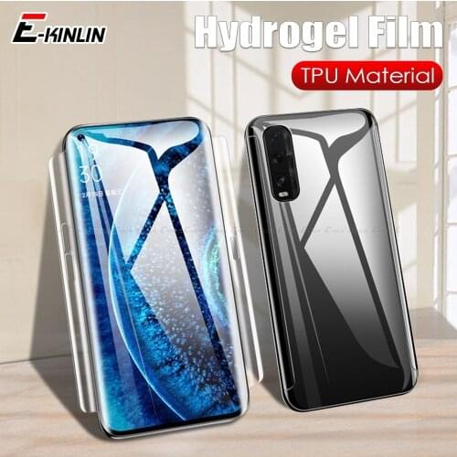 HD Clear Screen Rim Protector Soft TPU Protective Frame Sticker Hydrogel Film For OPPO Find X3 X2 Pro Lite Neo X Not Glass