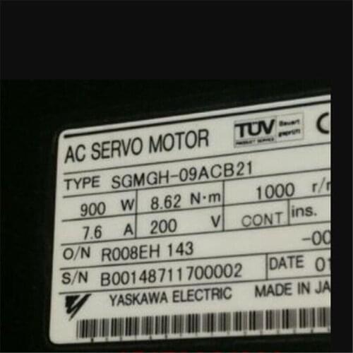 Used Tested Working SGMGH-09ACB21 AC SERVO MOTOR