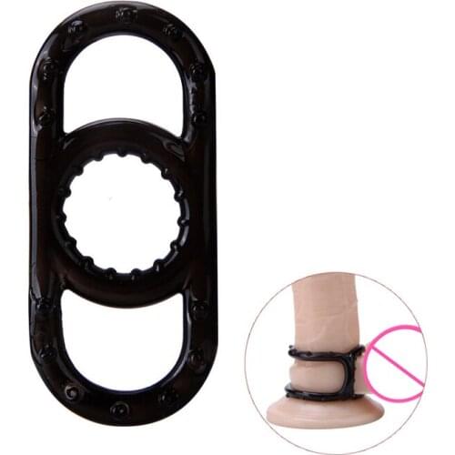 Silicone Penis Ring Delay Ejaculation Lock Cockring Adult Toys Erotic Toys Male Chastity Device Time Delay Sex Toys Cock Ring