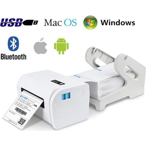 Bluetooth USB Thermal Shipping Address Printer Waybill 110mm Shipping Label Printer For Express Logistic